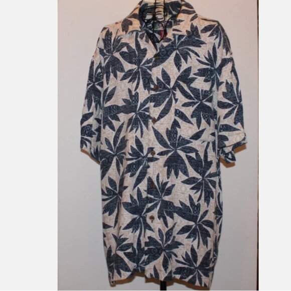 LaCabana All Night Long Men's Tropical Print Shirt Button Front Short Sleeve M - Picture 9 of 9